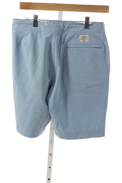 Faherty Mens Blue Chino Shorts Recycled Polyester Blend Size 29