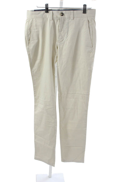 Vineyard Vines Mens Beige Cotton Blend Pants 32 Inseam Size 30