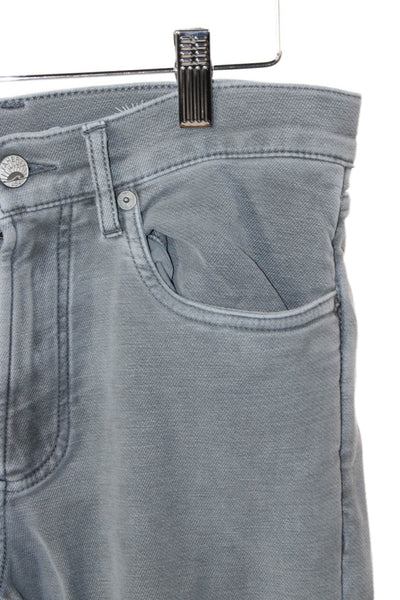 Faherty Mens Chino Pants Gray Denim Button Fly Size 29