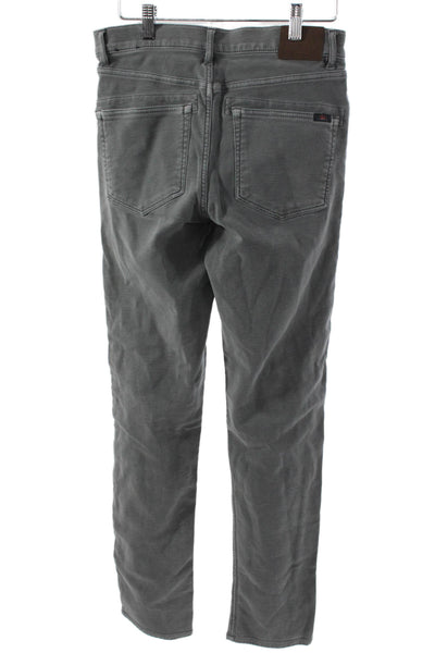 Faherty Mens Chino Pants Gray Denim Button Fly Size 29