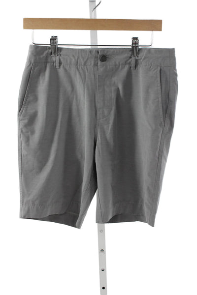 Faherty Mens Bermuda Shorts Gray Recycled Polyester Blend Size 29