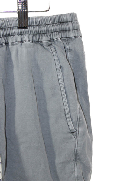 Faherty Brand Mens Chino Shorts Gray Drawstring 49% Organic Cotton Size S