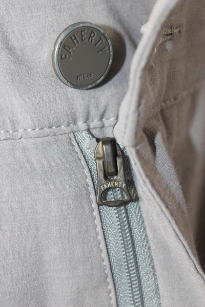 Faherty Mens Bermuda Shorts Gray Drawstring Beach Size 29