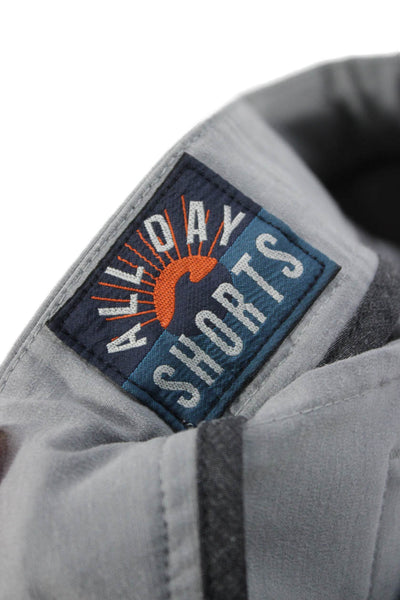 Faherty Mens Bermuda Shorts Gray Drawstring Beach Size 29