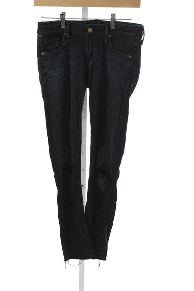 Citizens of Humanity Women Skinny Jeans Blue Cotton Mid Rise Inseam 26 Size 25