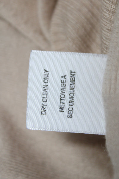 Joie Women Cardigan V-Neck Button Beige Long Sleeve Size M
