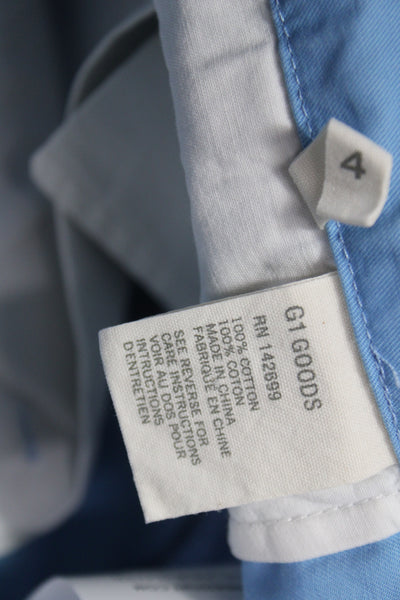 G1 Paper Twill Unisex Chinos Light Blue 100% Cotton Size 4