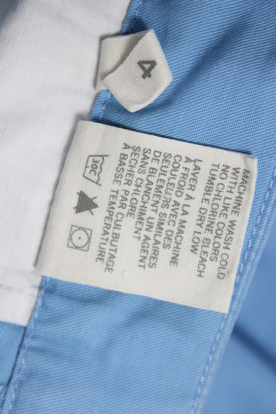G1 Paper Twill Unisex Chinos Light Blue 100% Cotton Size 4