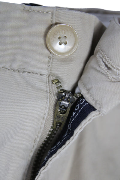 Scotch & Soda Men Chino Shorts Beige Button Cotton Elastane Size 31