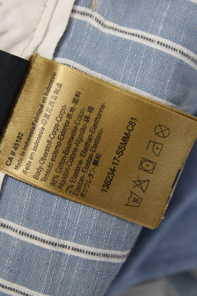 Scotch & Soda Men Chino Shorts Beige Button Cotton Elastane Size 31