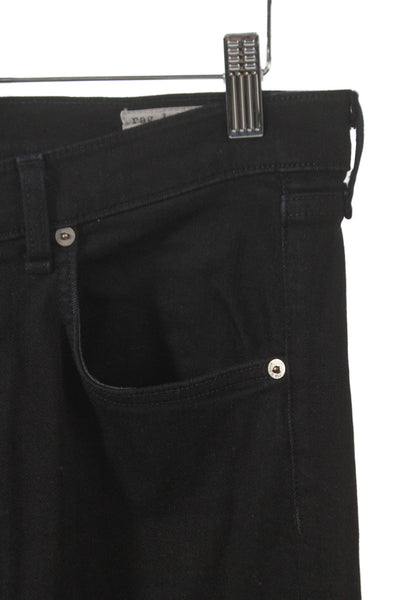 Rag & Bone Unisex Black Skinny Straight Jeans High Rise Cotton Size 27
