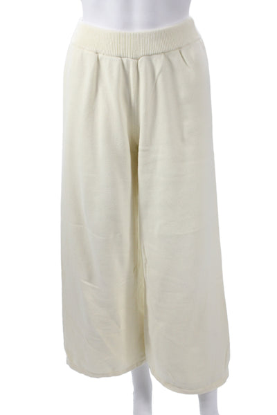 Callahan Women Solid Beige Cotton Sweatpants Size XS