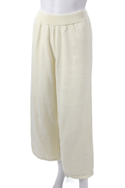 Callahan Women Solid Beige Cotton Sweatpants Size XS