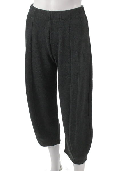 Zara Womens Cropped Harem Pants Black Size S