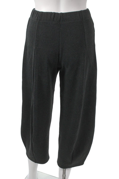 Zara Womens Cropped Harem Pants Black Size S
