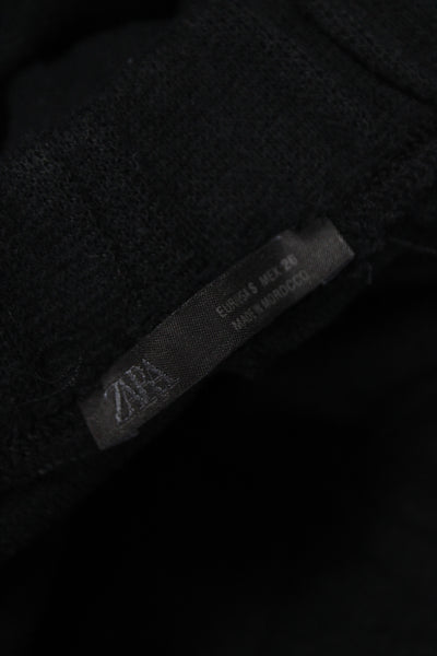 Zara Womens Cropped Harem Pants Black Size S