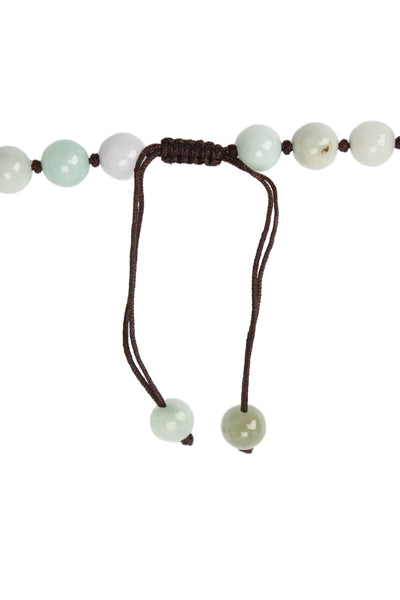 Designer Unisex Jade Carved Buddha Beaded Necklace 24" 116g