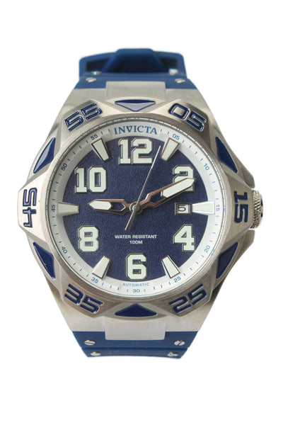 Invicta Mens Stainless Steel Coalition Forces Automatic Watch Silver Blue
