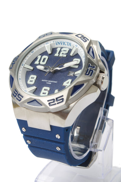 Invicta Mens Stainless Steel Coalition Forces Automatic Watch Silver Blue