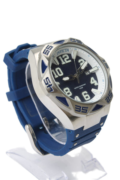 Invicta Mens Stainless Steel Coalition Forces Automatic Watch Silver Blue