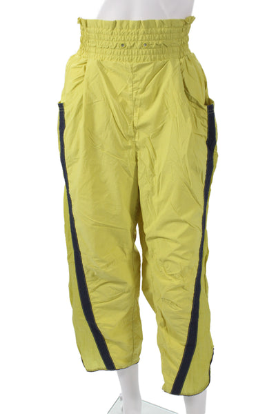 Intimately Free People Unisex Yellow Windbreaker Capri Pants 80s Size M