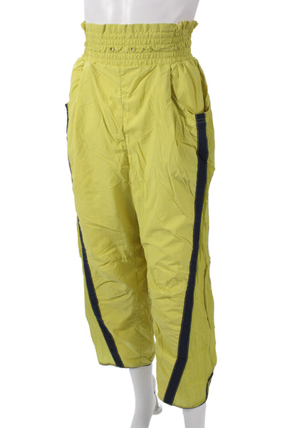 Intimately Free People Unisex Yellow Windbreaker Capri Pants 80s Size M