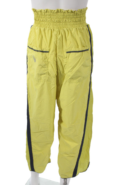Intimately Free People Unisex Yellow Windbreaker Capri Pants 80s Size M