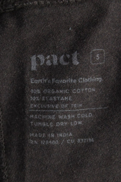 Pact Women Brown Organic Cotton Stretch Pants Size S