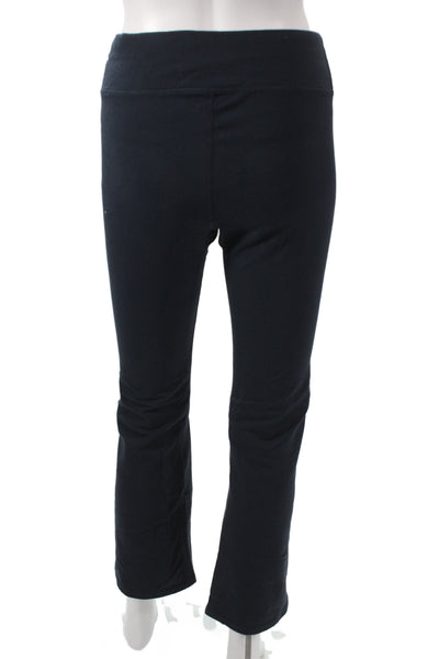 Pact Womens Cropped Black Organic Cotton Stretch Pants Size S