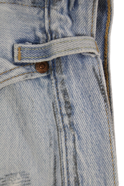 Levis Unisex Light Blue 90s 100% Cotton Button Shorts Size 27