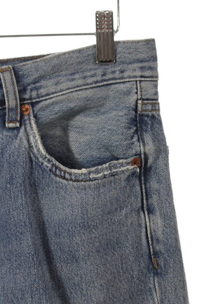 Re/Done Mens Straight High Rise Jeans Blue Cotton Size 26