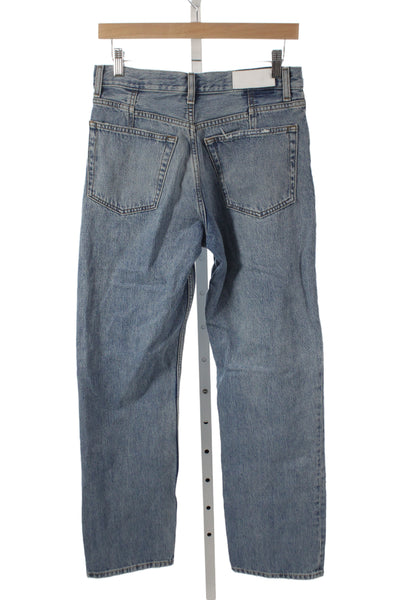 Re/Done Mens Straight High Rise Jeans Blue Cotton Size 26
