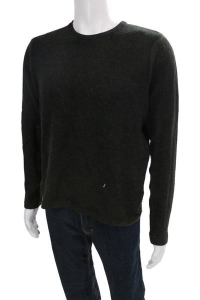 Vince Mens Pullover Dark Gray Crew Neck 70% Wool 30% Cashmere Size M