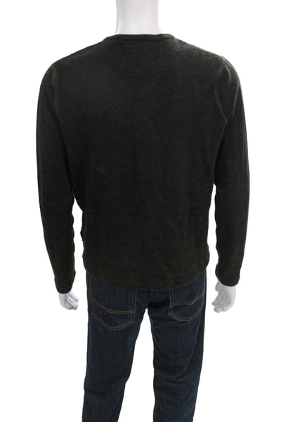 Vince Mens Pullover Dark Gray Crew Neck 70% Wool 30% Cashmere Size M