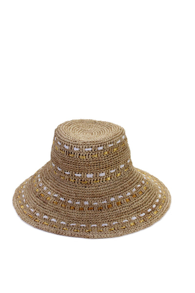 Raffaello Bettini Women's Wide Brim Panama Straw Hat One Size