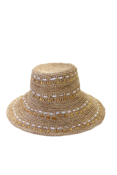 Raffaello Bettini Women's Wide Brim Panama Straw Hat One Size