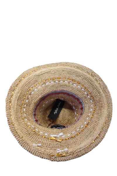 Raffaello Bettini Women's Wide Brim Panama Straw Hat One Size