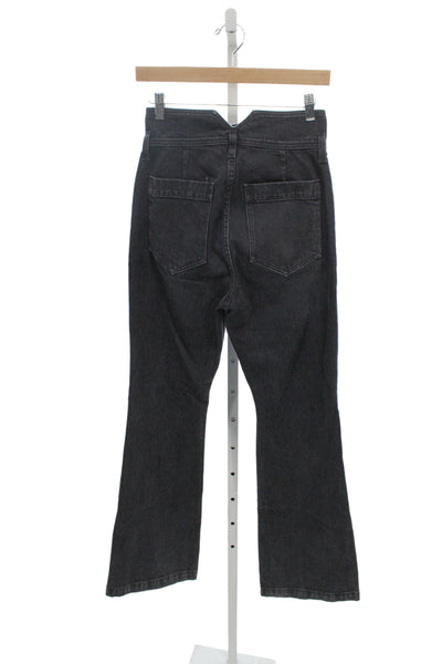 Citizens of Humanity Women Dark Gray Bootcut Flared Jeans Size 24