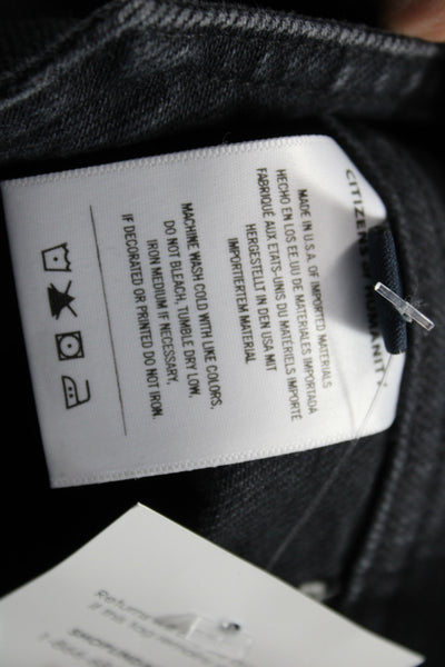 Citizens of Humanity Women Dark Gray Bootcut Flared Jeans Size 24