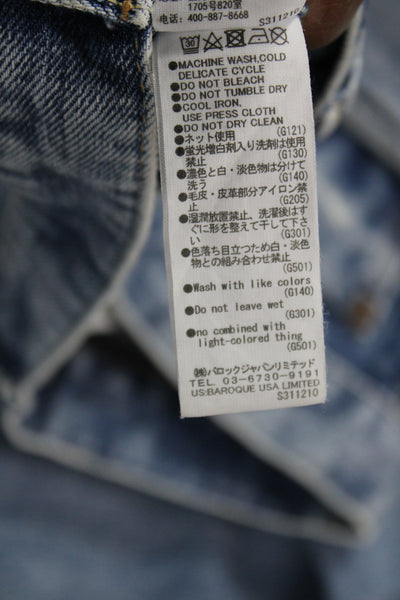Moussy Women Mom Tapered Jeans Blue Button Mid Rise Size 25