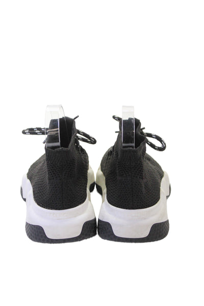 Balenciaga Womens Mesh Net Speed Lace-Up Tied Sneakers Black Size 8.5