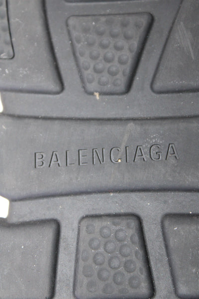 Balenciaga Womens Mesh Net Speed Lace-Up Tied Sneakers Black Size 8.5
