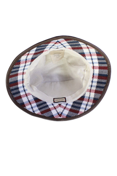 Gucci Unisex Adults Plaid Print Mirror Image Bucket Hat Multicolor