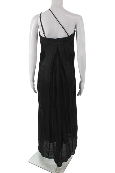 Karina Grimaldi Women Maxi Black Dress Rayon Sleeveless Zip Size XS