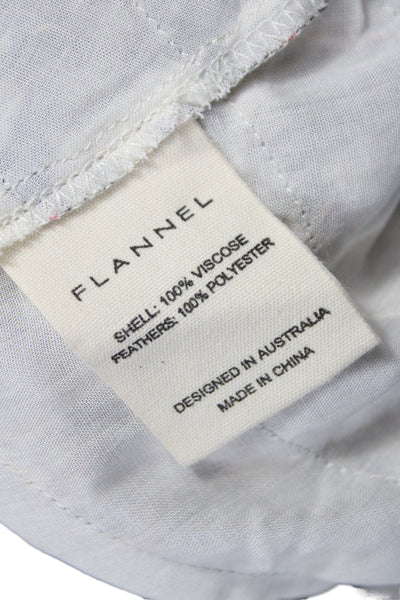 Flannel Women Viscose Floral Bohemian Camisole Sleeveless Drawstring Size M
