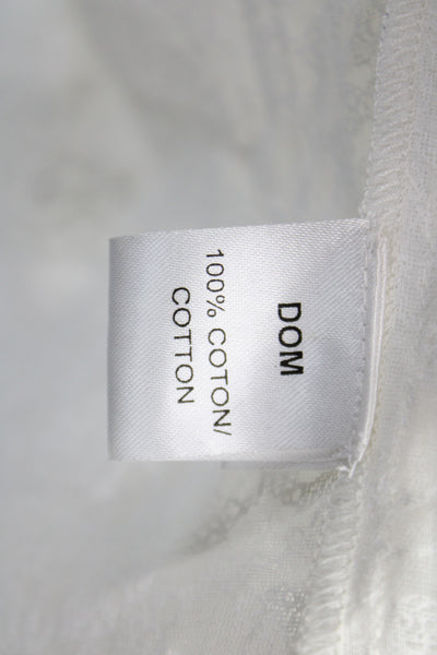 Mes DeMoiselles Paris Womens Silk Sleeveless Button Blouse White Size 1