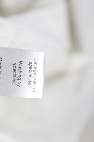 Mes DeMoiselles Paris Womens Silk Sleeveless Button Blouse White Size 1