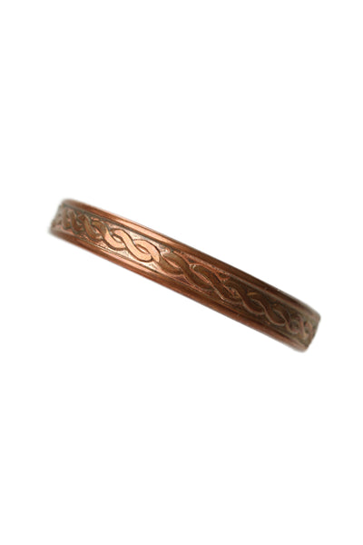 Sabona London Womens Copper Stamped Cuff Bracelet