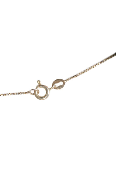 Designer Womens 925 Silver Puffy Heart Pendant Necklace 18" 3.4g