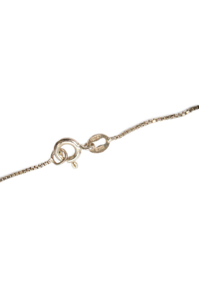 Designer Womens 925 Silver Puffy Heart Pendant Necklace 18" 3.4g